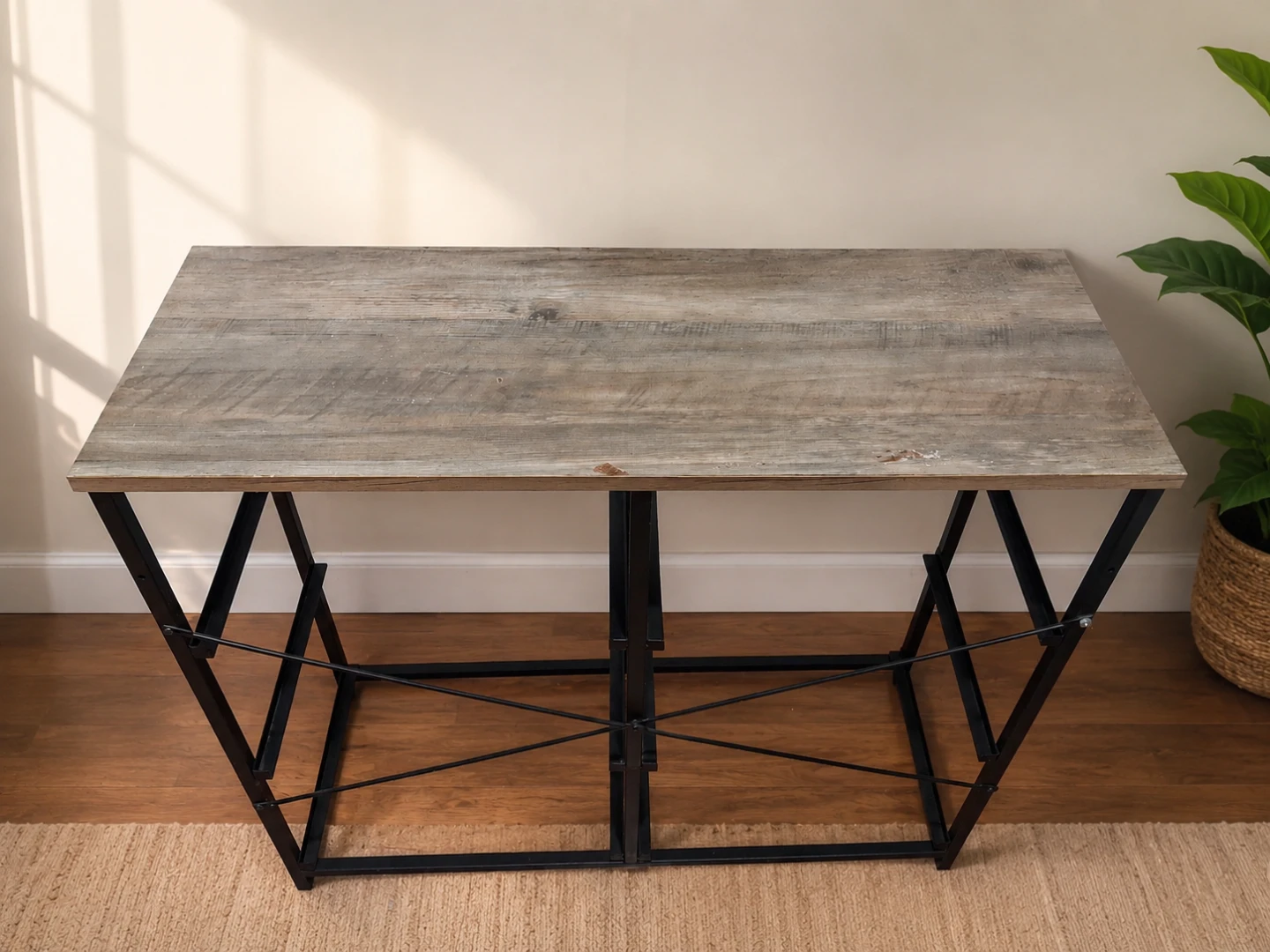 Rustic Wood Folding Desk