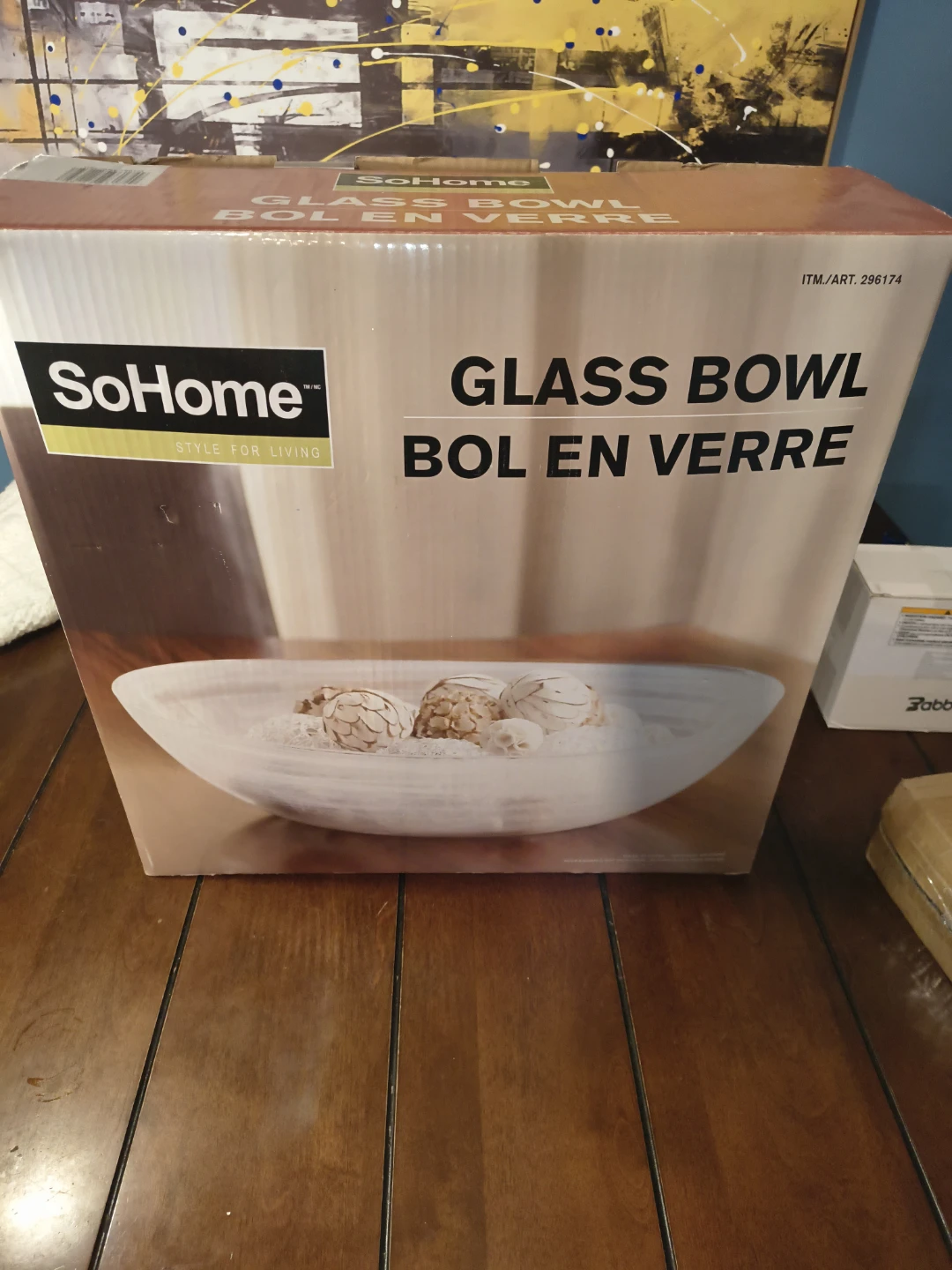 SoHome Glass Bowl. New in box.