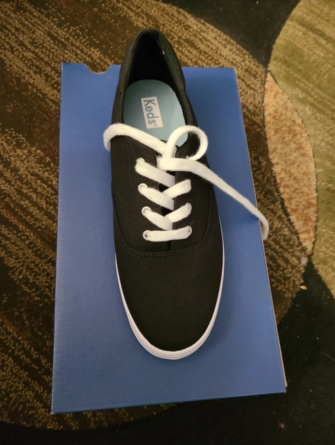 Keds Women's Black Canvas Lace-Up Sneakers