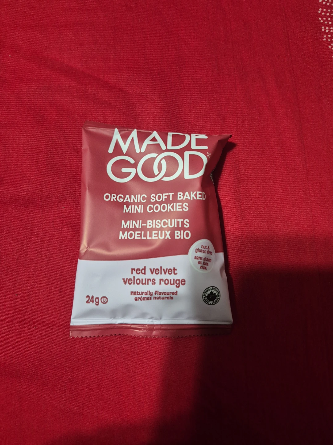 MadeGood Organic Soft Baked Mini Cookies Red Velvet 24g ⚽️