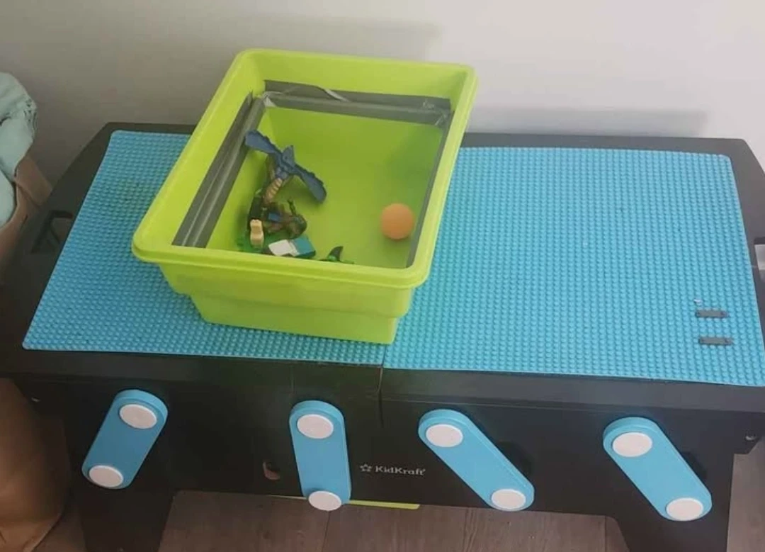 KidKraft Play Table with Green Storage Bin