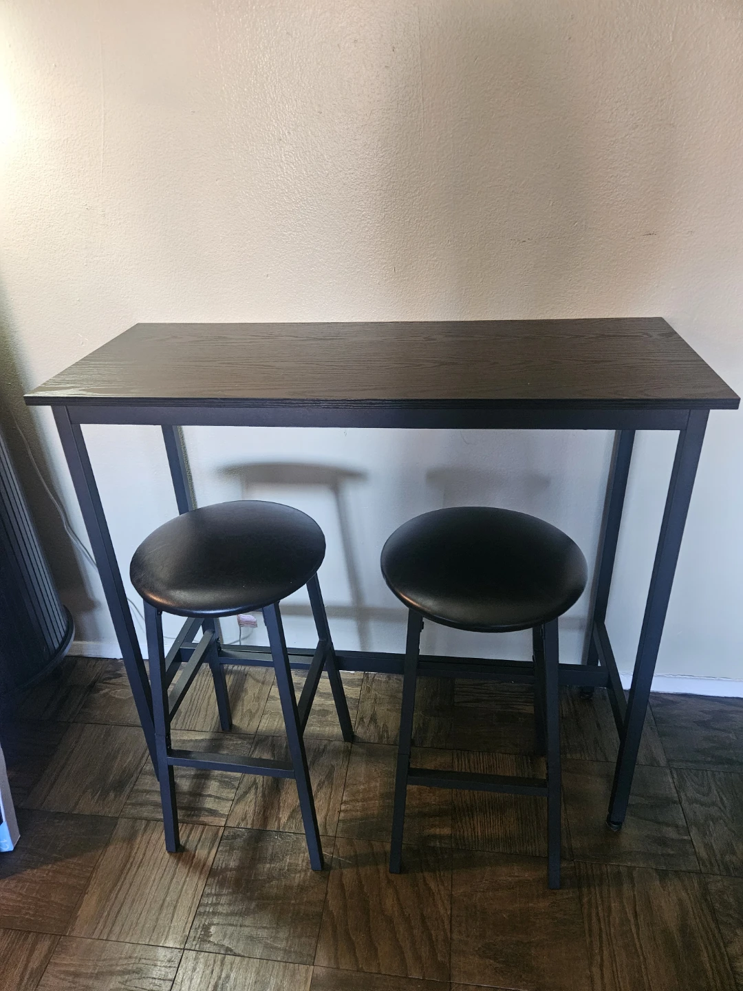 Black Bar Height Table Set