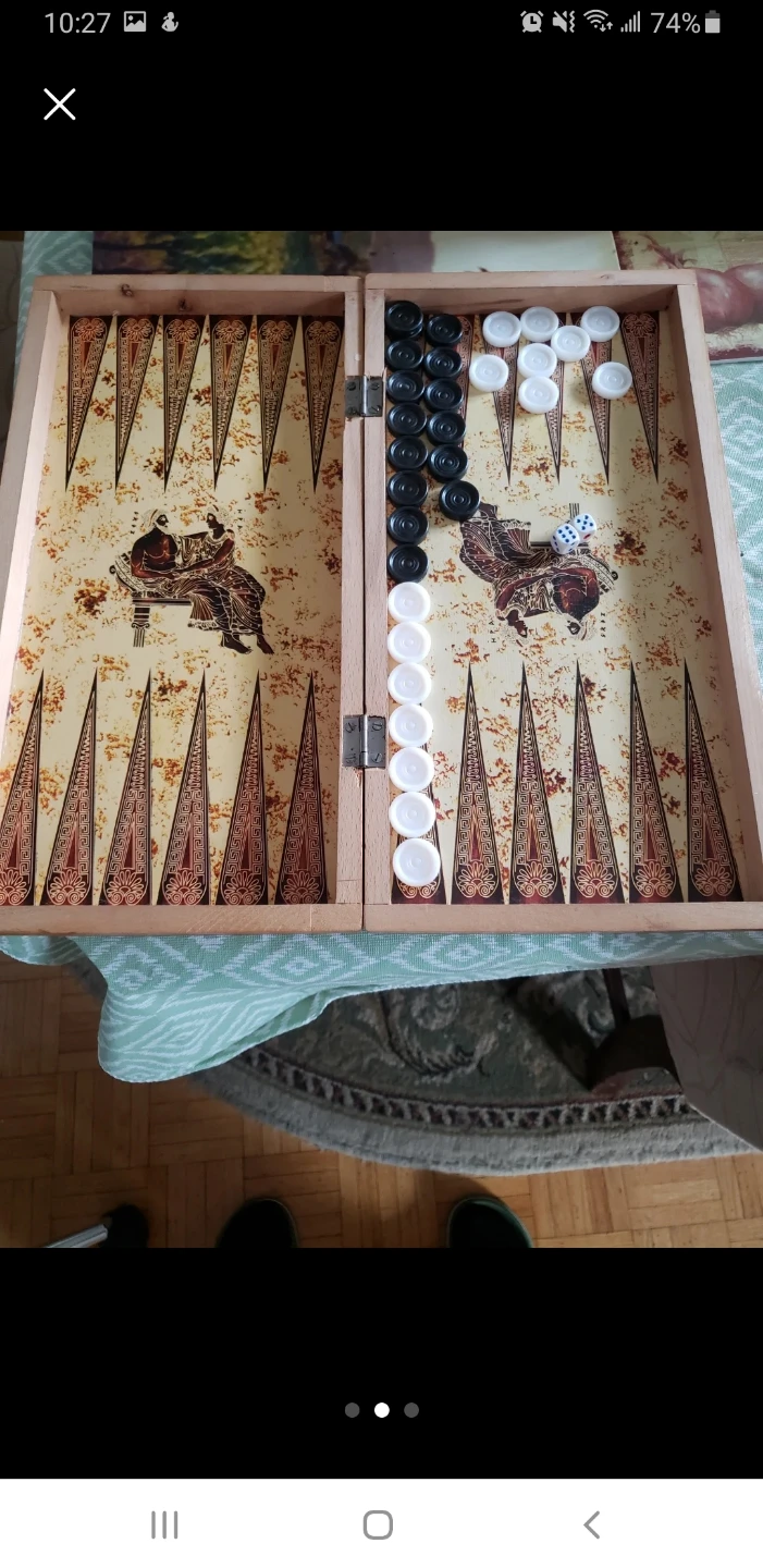 Backgammon Set with Vintage Design - photo 3