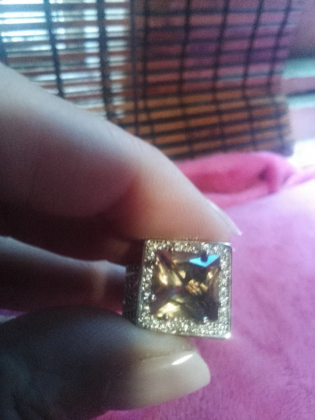 Alexandrite set in set in silver - photo 4