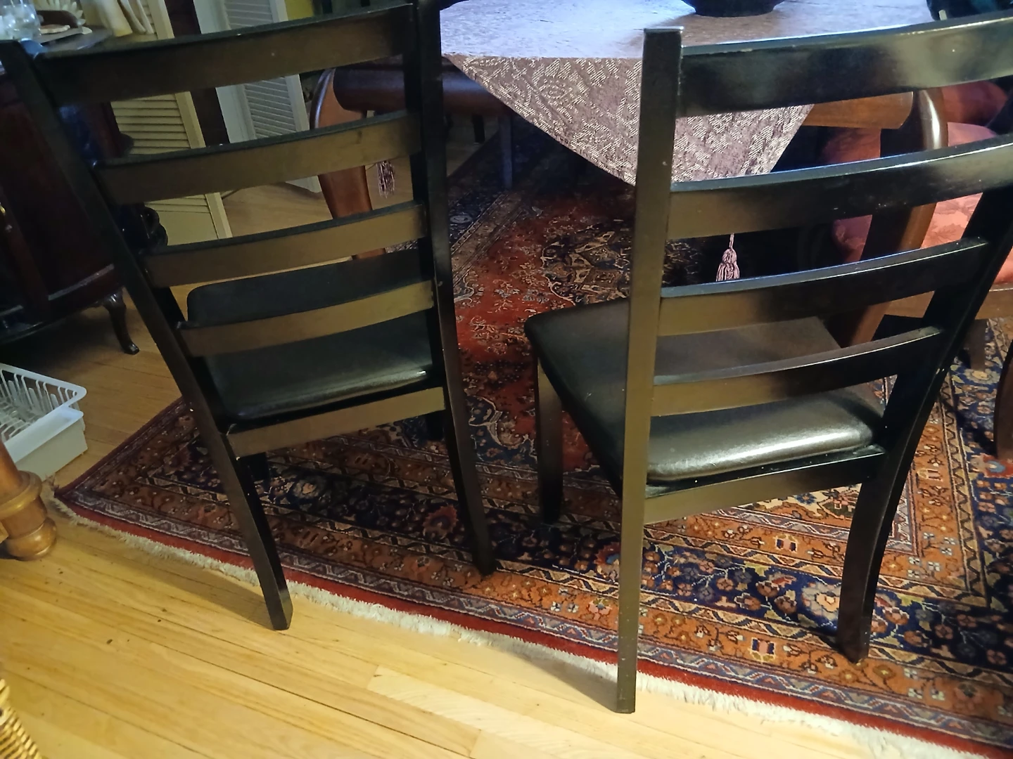 Set of 2 Black Dining Chairs - photo 3