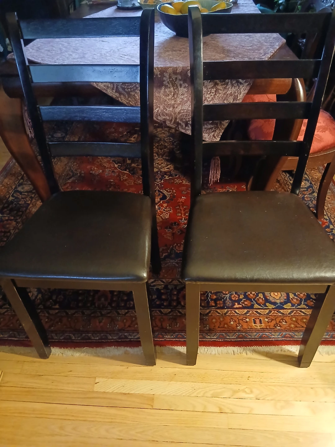 Set of 2 Black Dining Chairs - photo 5