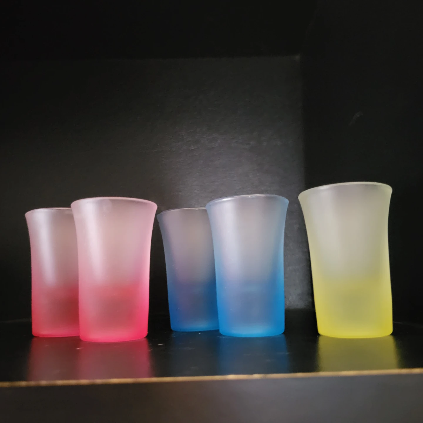 Set of 5 Frosted Shot Glasses