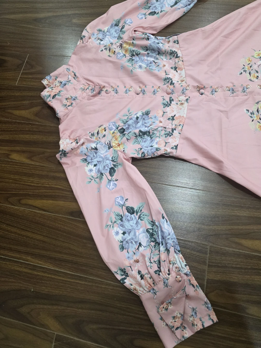 Pink floral maxi dress - photo 3