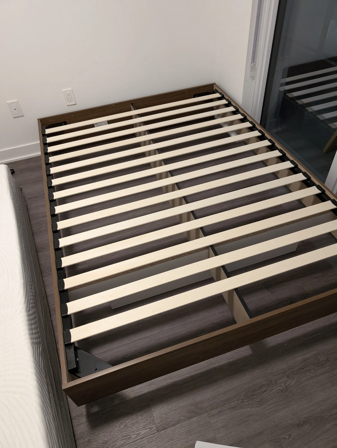 Wooden Bed Frame with Slats
