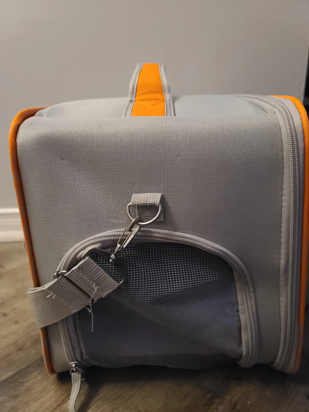 Orange and grey pet carrier/backpack - photo 5
