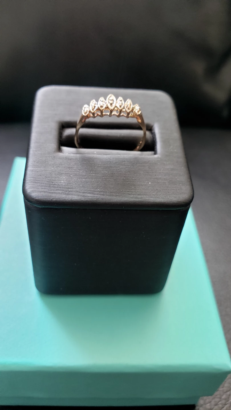 Vintage 10K Gold ring with natural Diamonds sale - photo 3