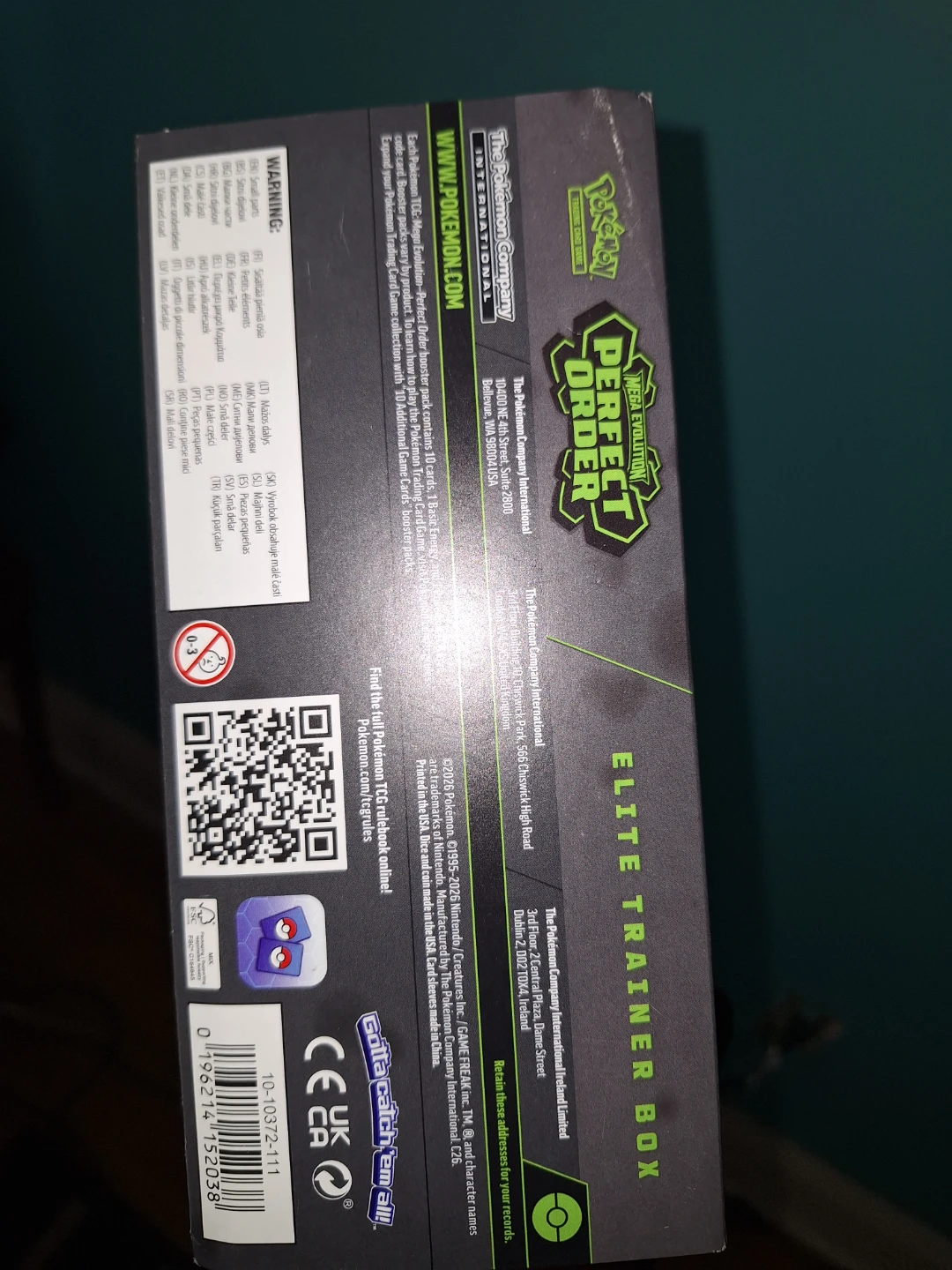 Pokemon Elite Trainer Box - Mega Evolution Perfect Order - photo 2
