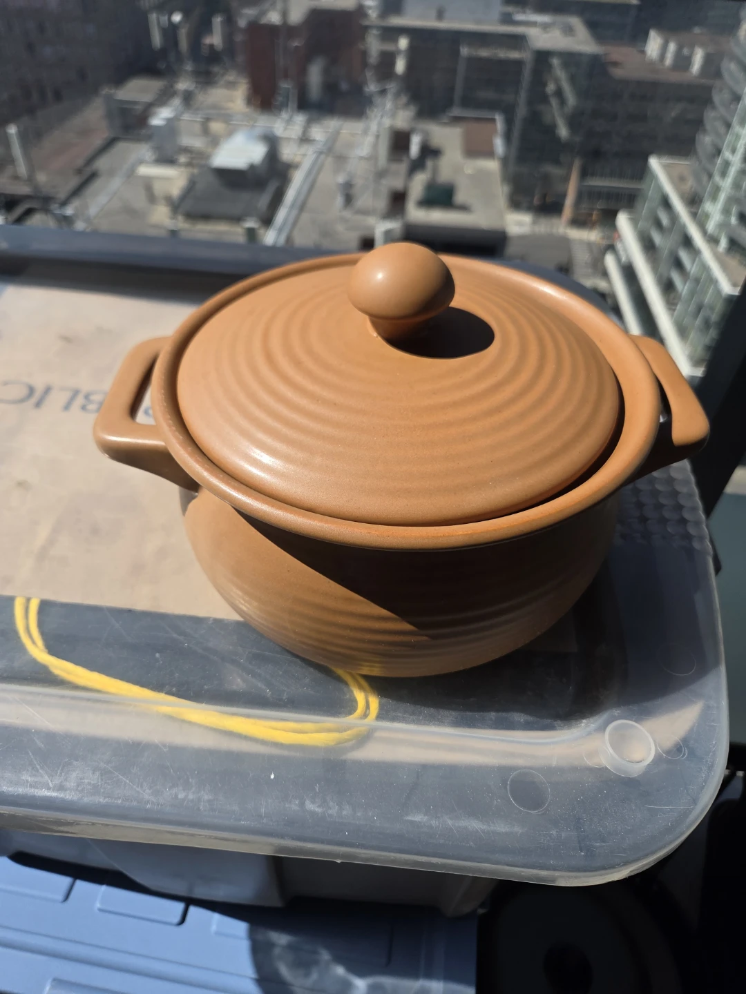 Terracotta Casserole Dish with Lid