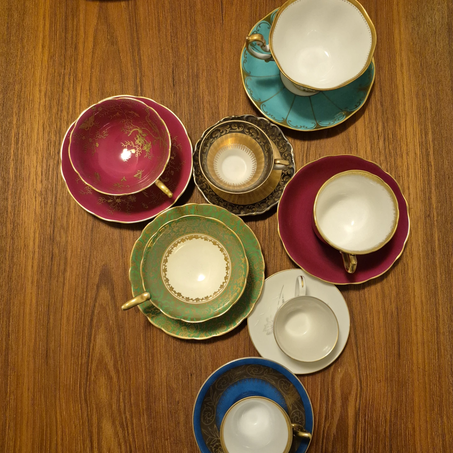 Vintage Porcelain Demitasse Cup and Saucer - Hertel Jacob - photo 3
