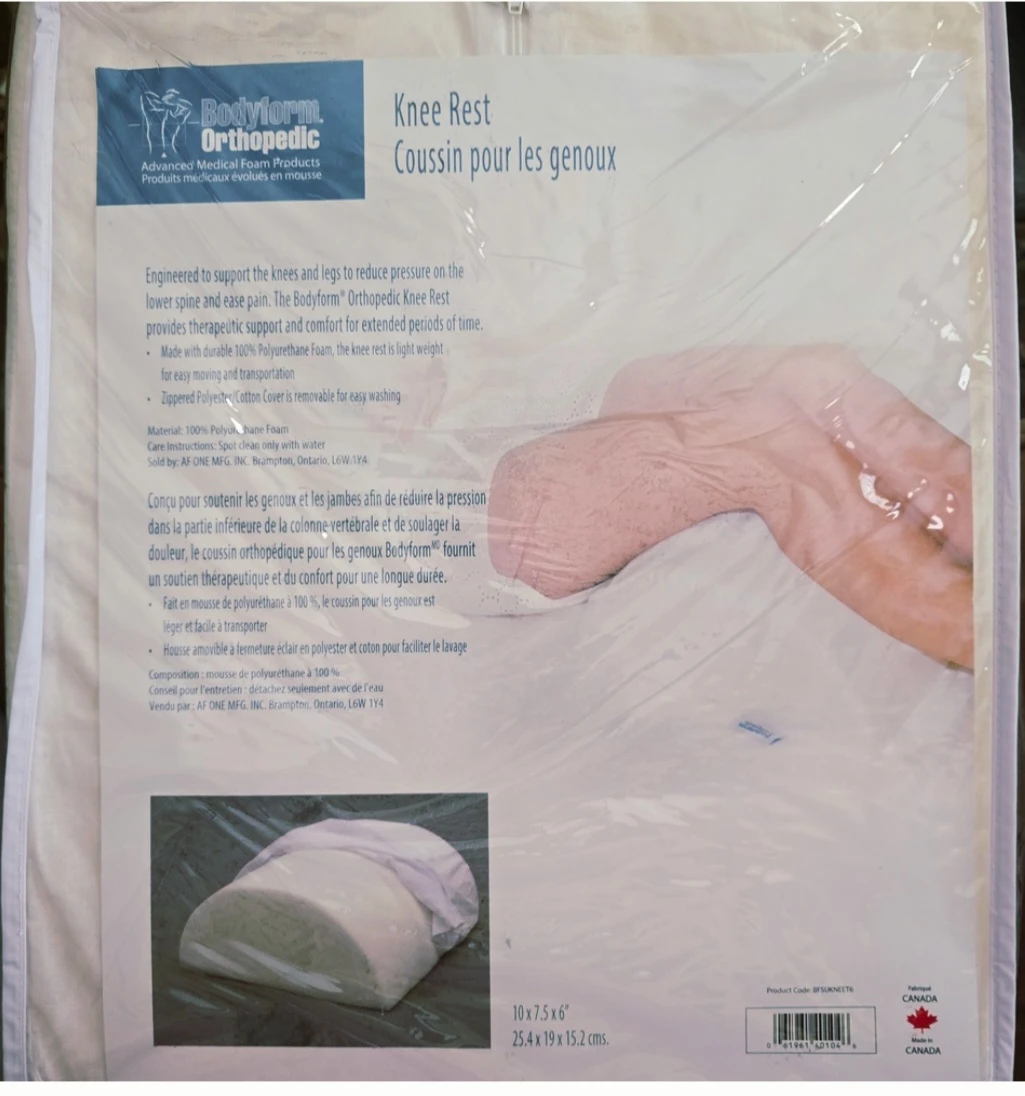 NEW! 🇨🇦Orthopedic Knee & Back Pillow Bodyform Health