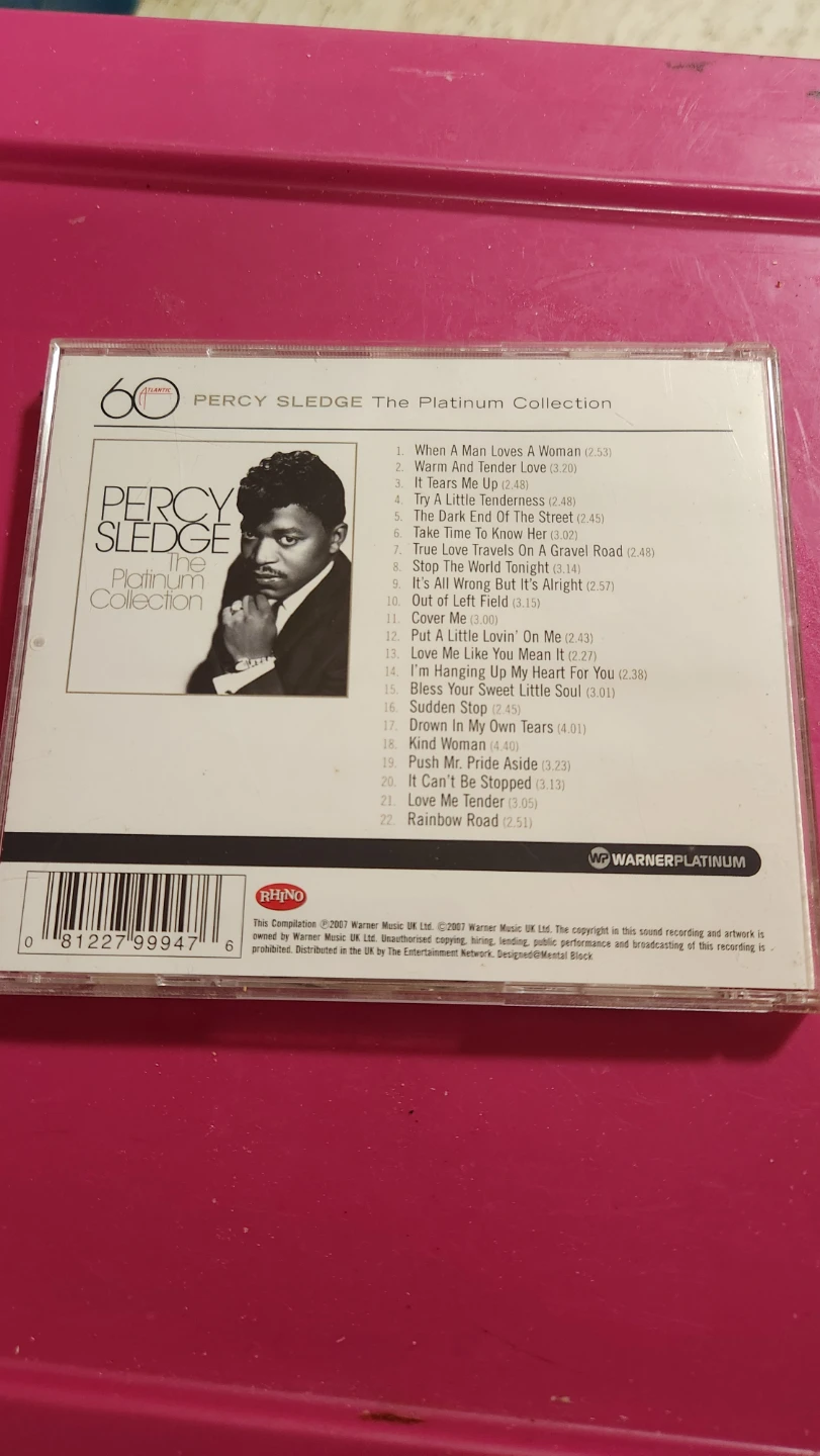 ⚽ Percy Sledge The Platinum Collection CD - photo 2
