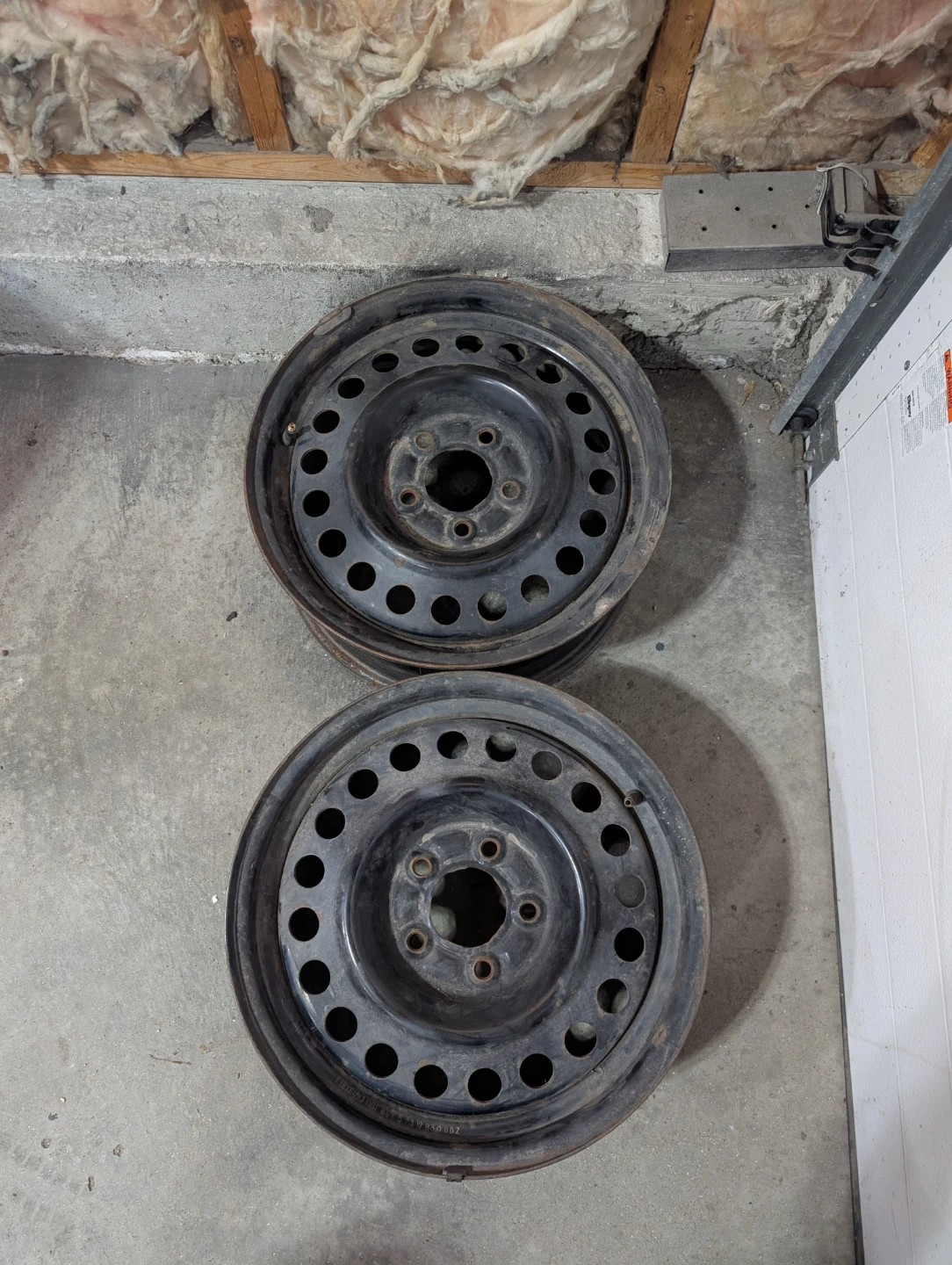 (2)-16 Inch Steel Rims 5x115