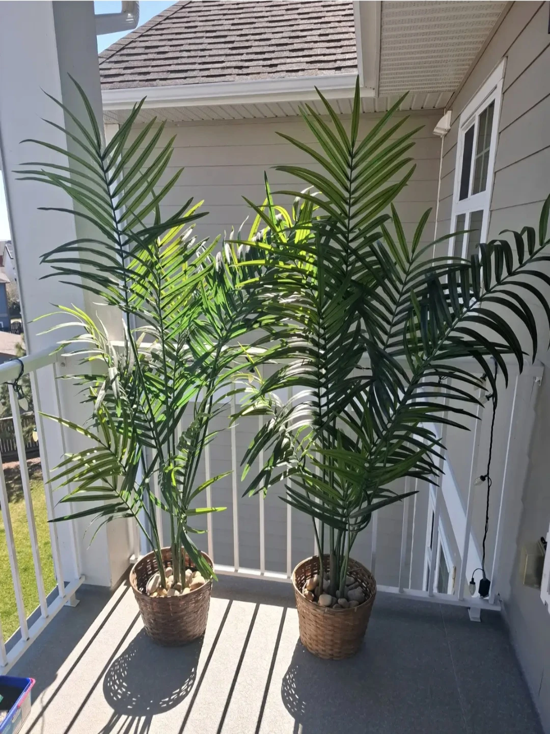 Pair of Tall Artficial Palm Plants