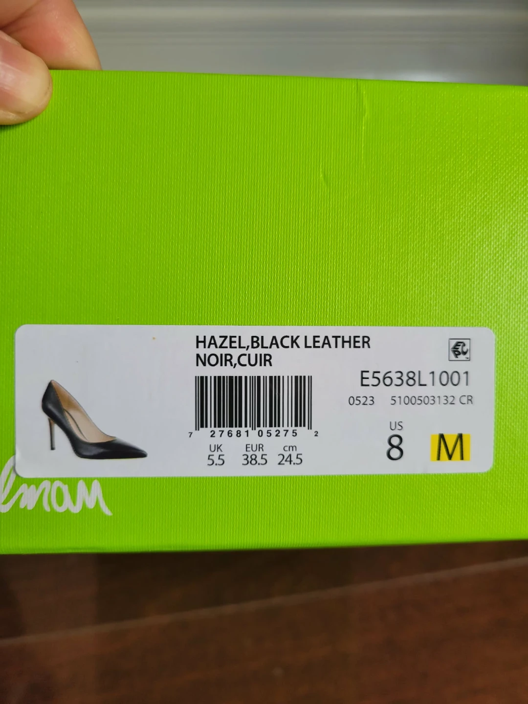 Sam Edelman Hazel Black Leather Heels Size 8 - photo 4