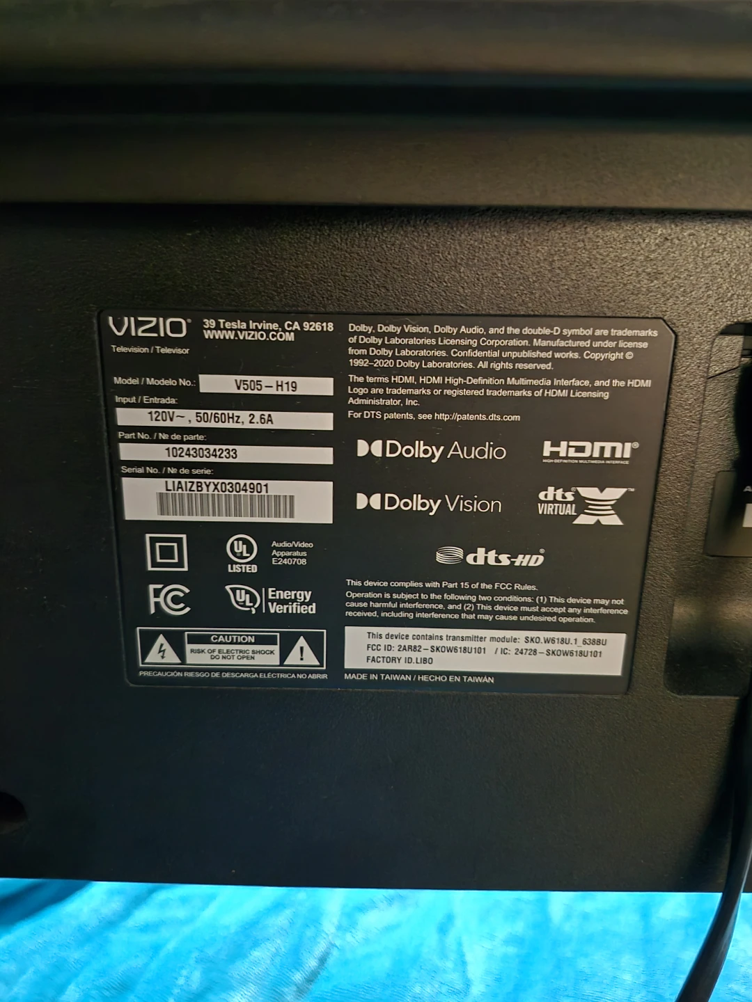 VIZIO TV With  Stand - photo 3