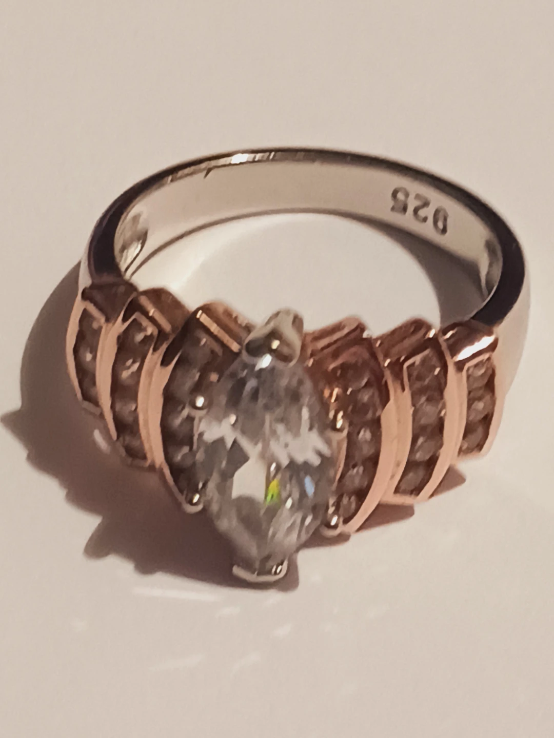 Gorgeous Sterling Silver 925 Marquise Ring. 7 - photo 4