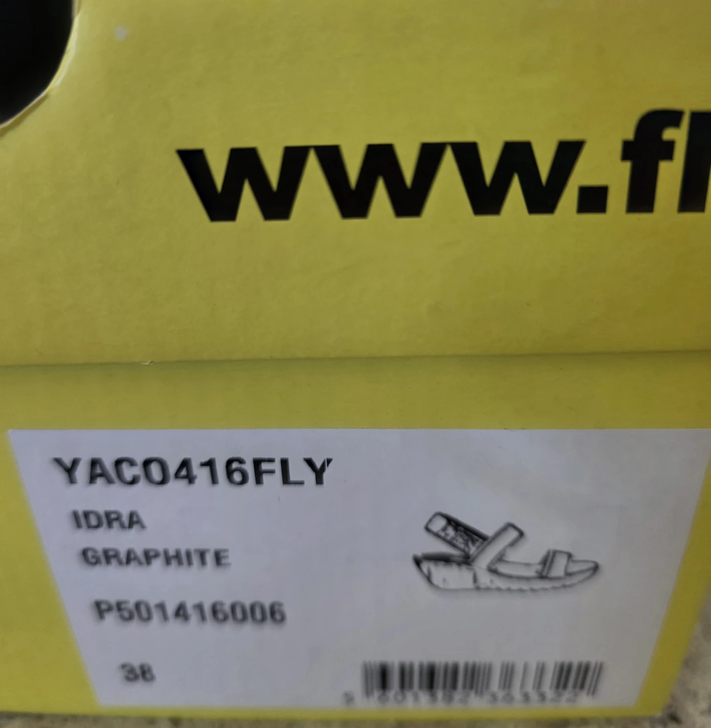FLY London Idra Graphite Sandals Size 38 - photo 3