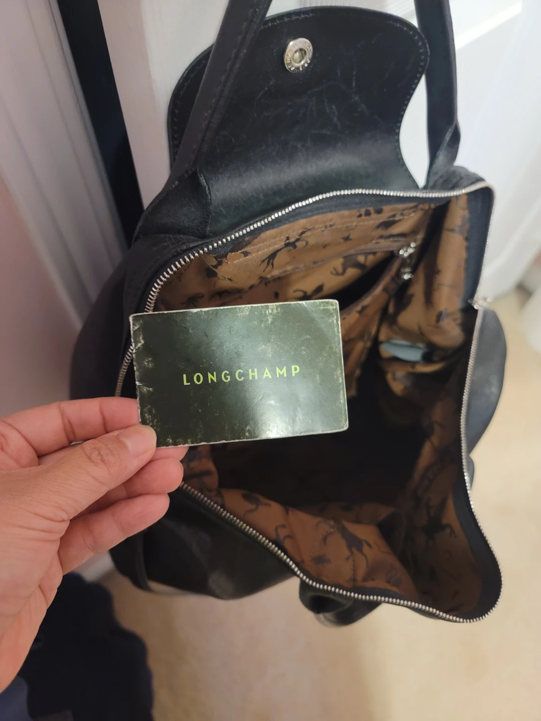 Longchamp Black Leather Handbag - photo 4