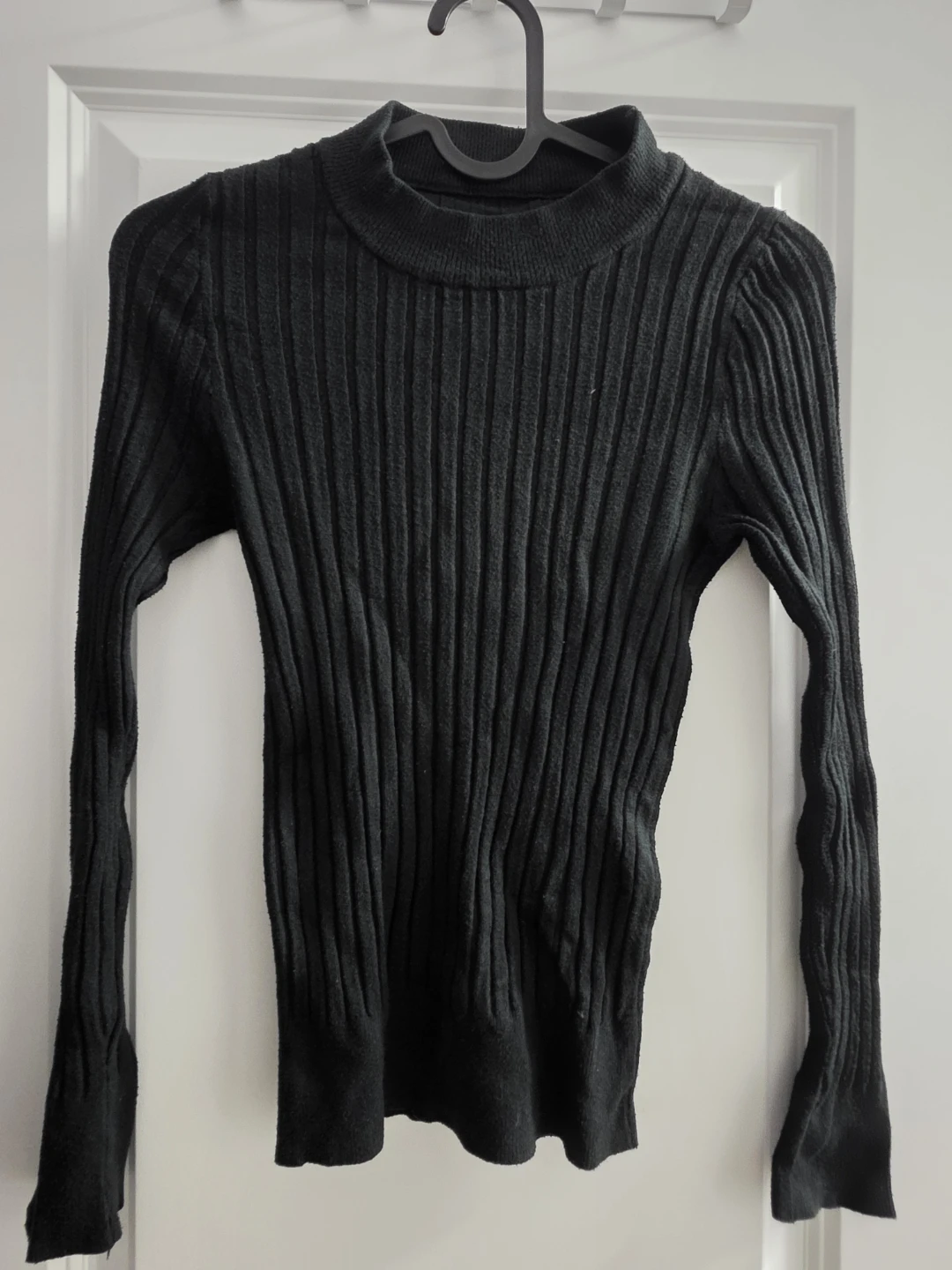 Black Long-Sleeved Turtle Neck
