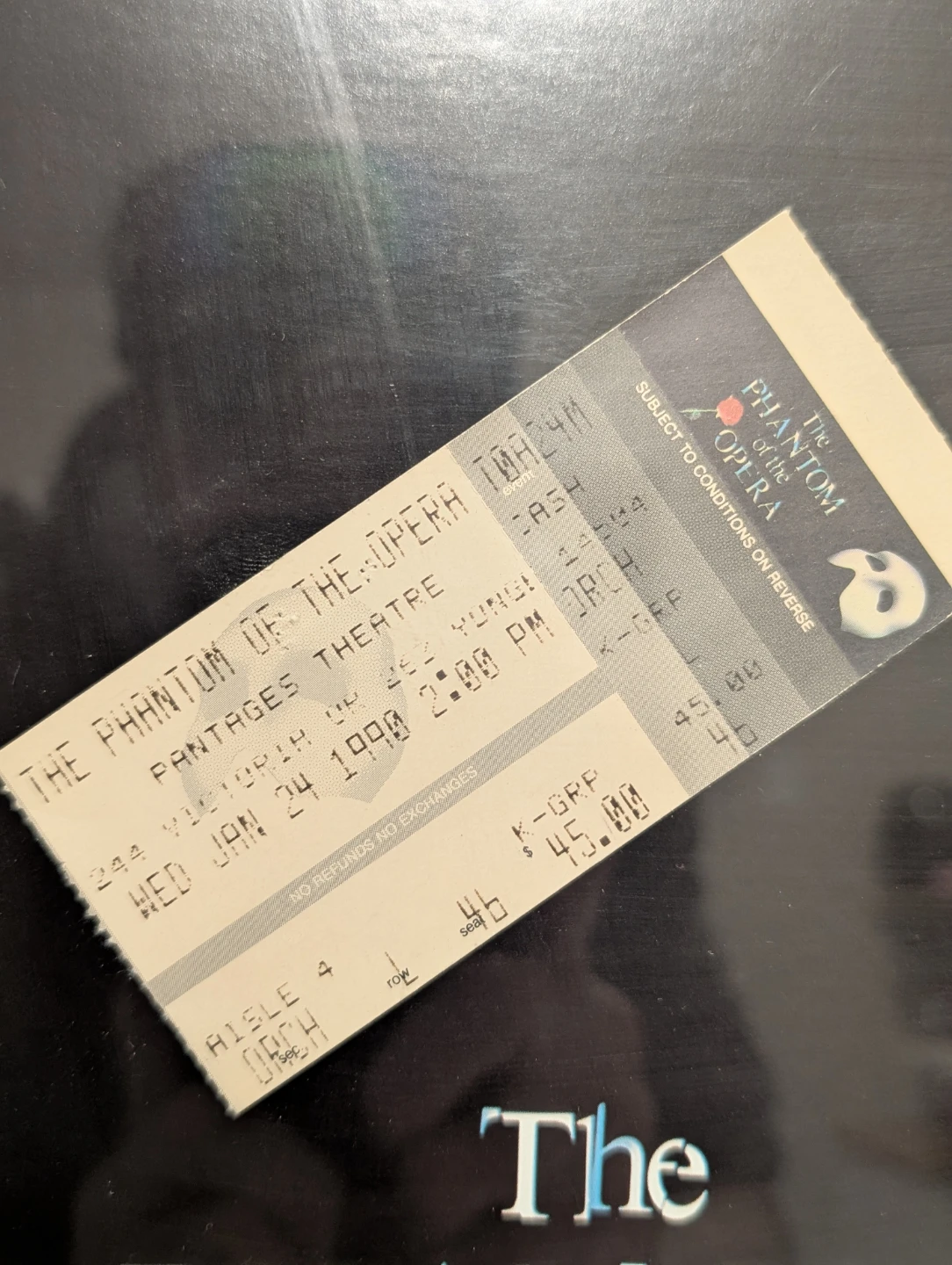 The Phantom of the Opera Framed Poster with movie ticket - photo 3