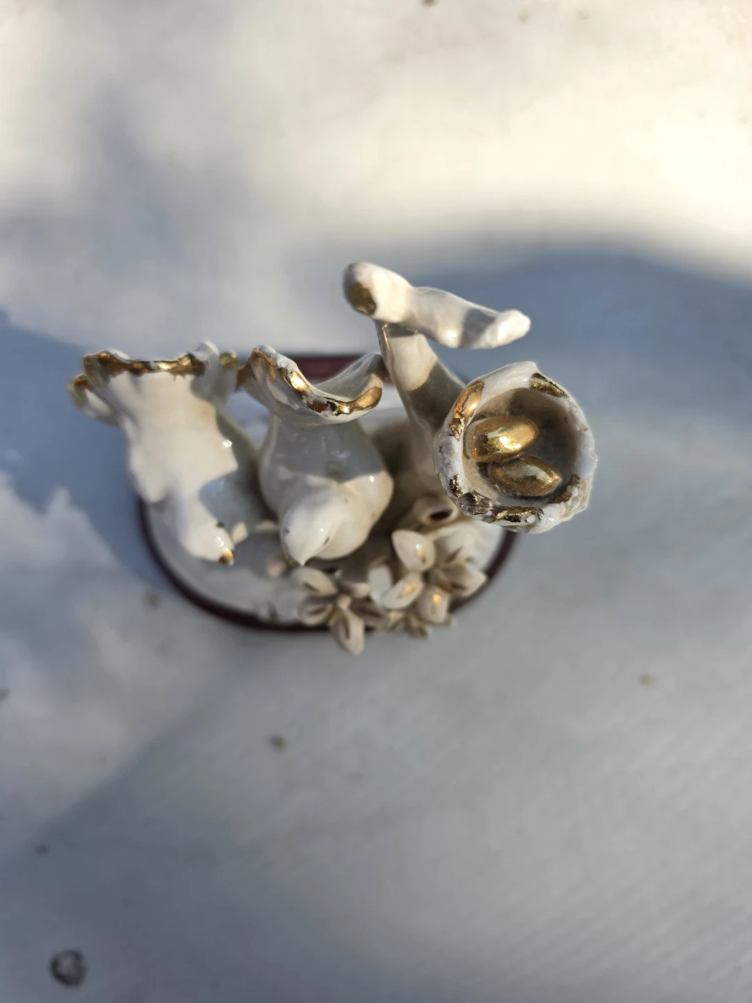 Cellini Porcelain Birds Figurine with Gold Accents - photo 4