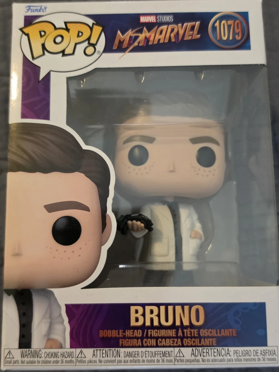 Funko Pop! Marvel Ms. Marvel Bruno #1079 Bobble-Head