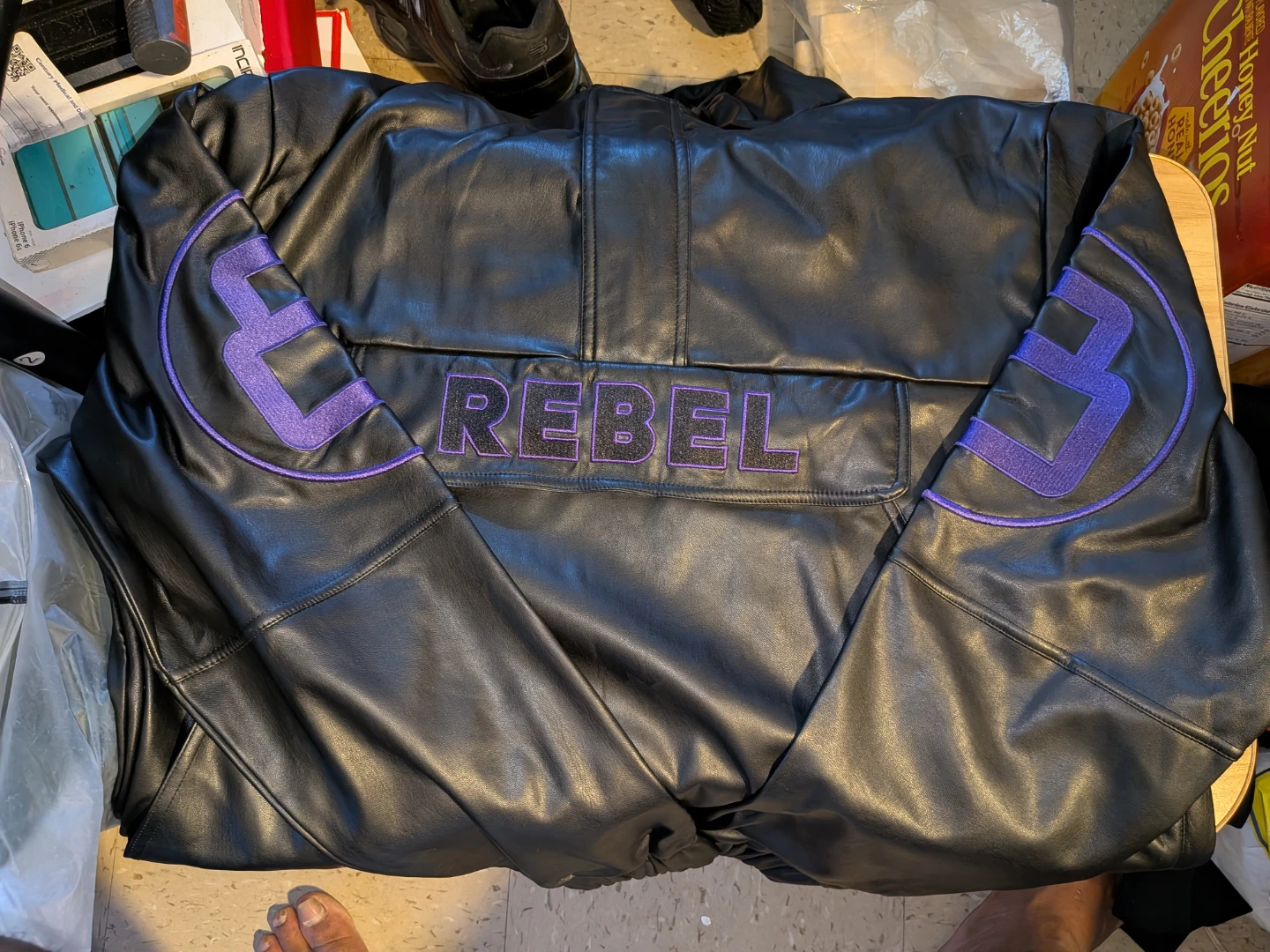 Black Faux Leather "Rebel" Jacket