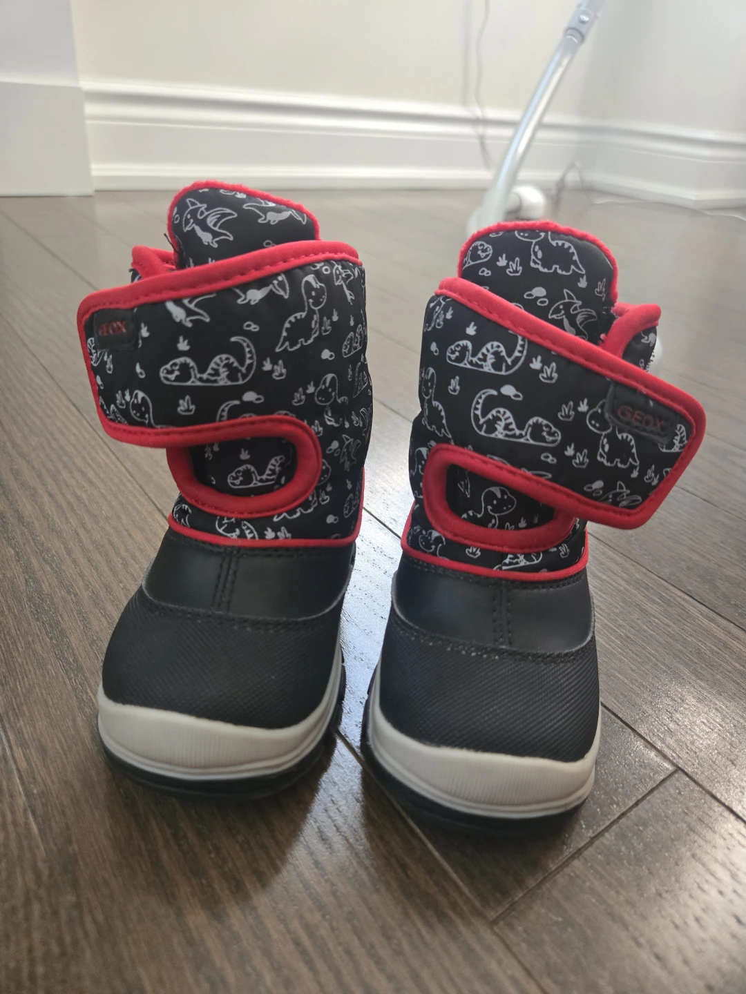 Geox Amphibiox Kids Winter Boots Dinosaur Print Size 6.5 US
