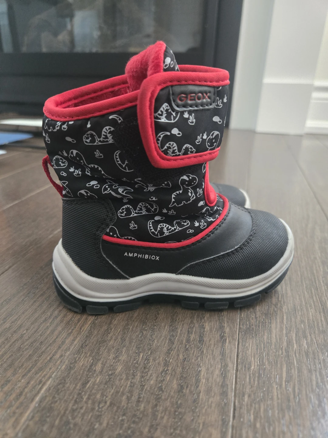 Geox Amphibiox Kids Winter Boots Dinosaur Print Size 6.5 US - photo 3