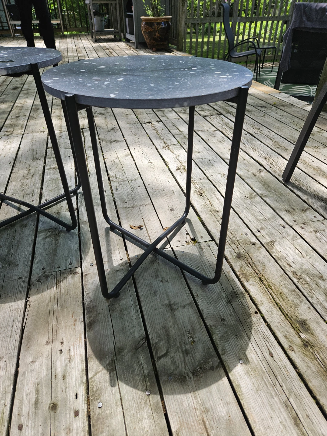 16" Round Terrazzo Side Tables. Heavy! - photo 2