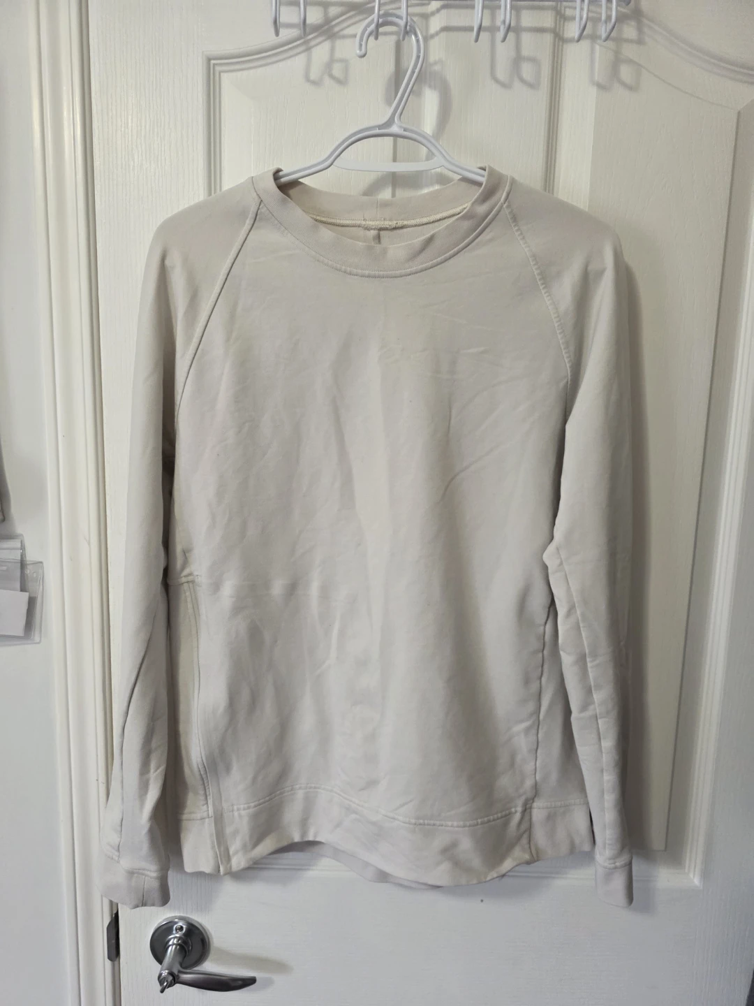 Women's Cream Crew Neck Sweatshirt