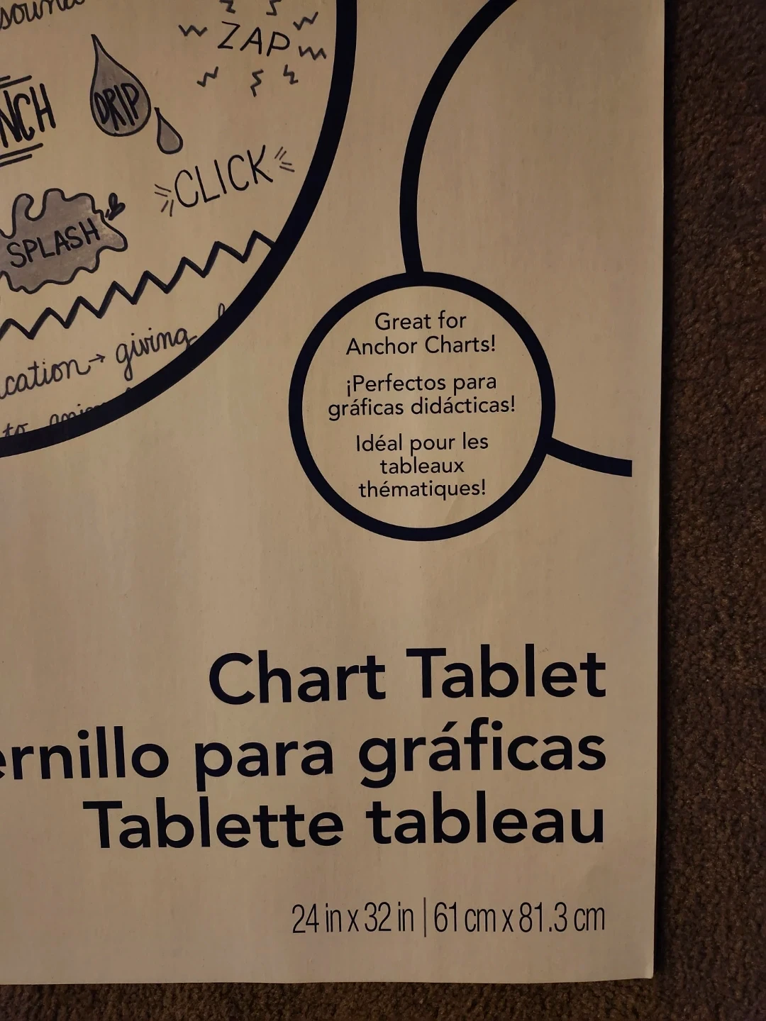 New art sketch tablet chart, paper drawing pad, spiral - photo 4