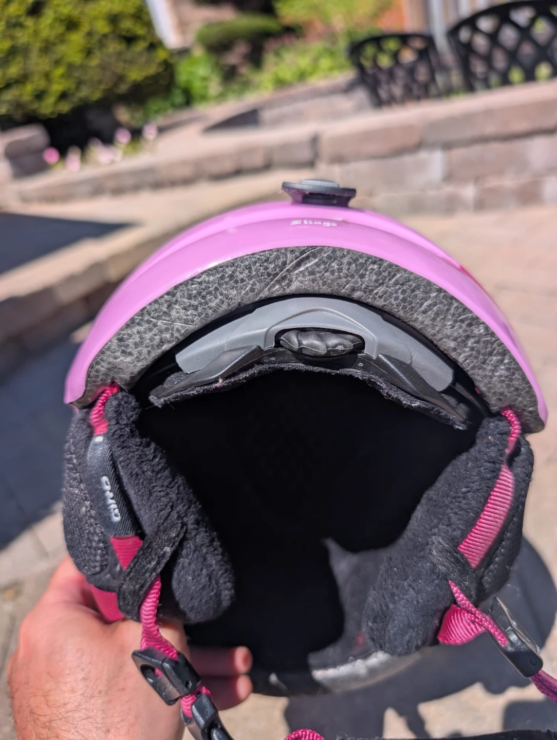 Girl's Giro Pink Ski Snowboard Helmet with Cat Decal - photo 5