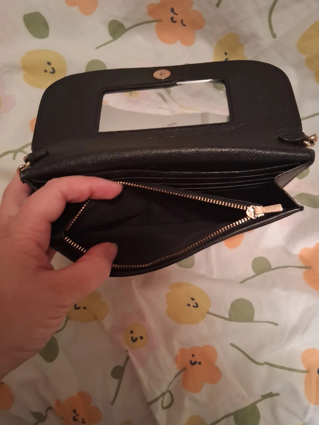 Coach Black Crossbody Wallet - photo 5