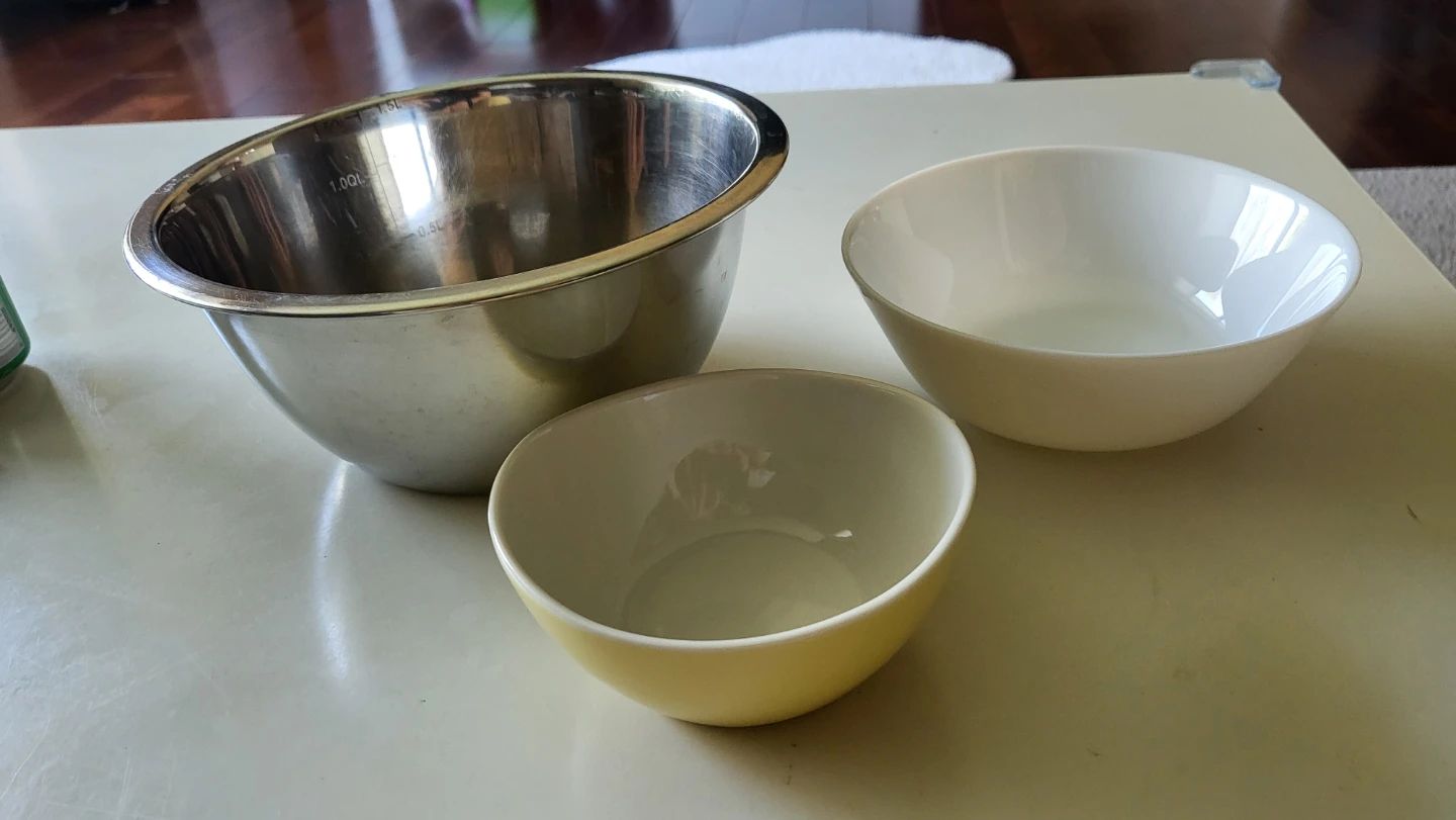 Mixing Bowls Set - Stainless Steel & Ceramic