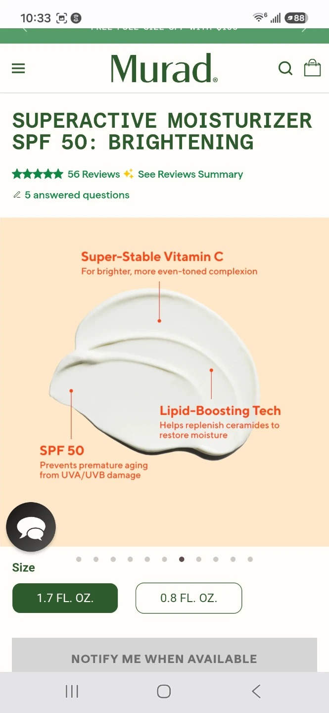 Murad Superactive Moisturizer SPF 50 Brightening ⚽️ - photo 5