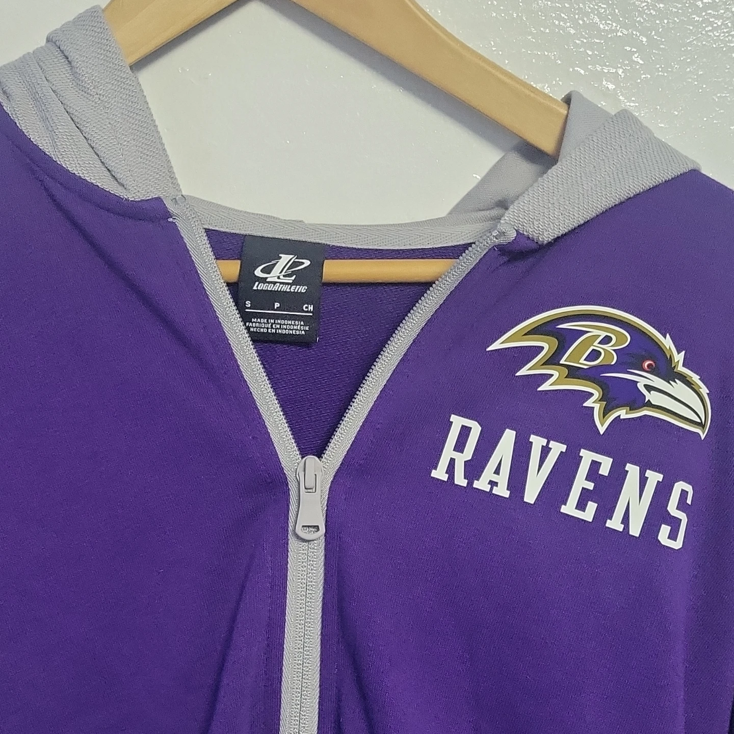 Logo Athletic Baltimore Ravens Zip-Up Hoodie - photo 3