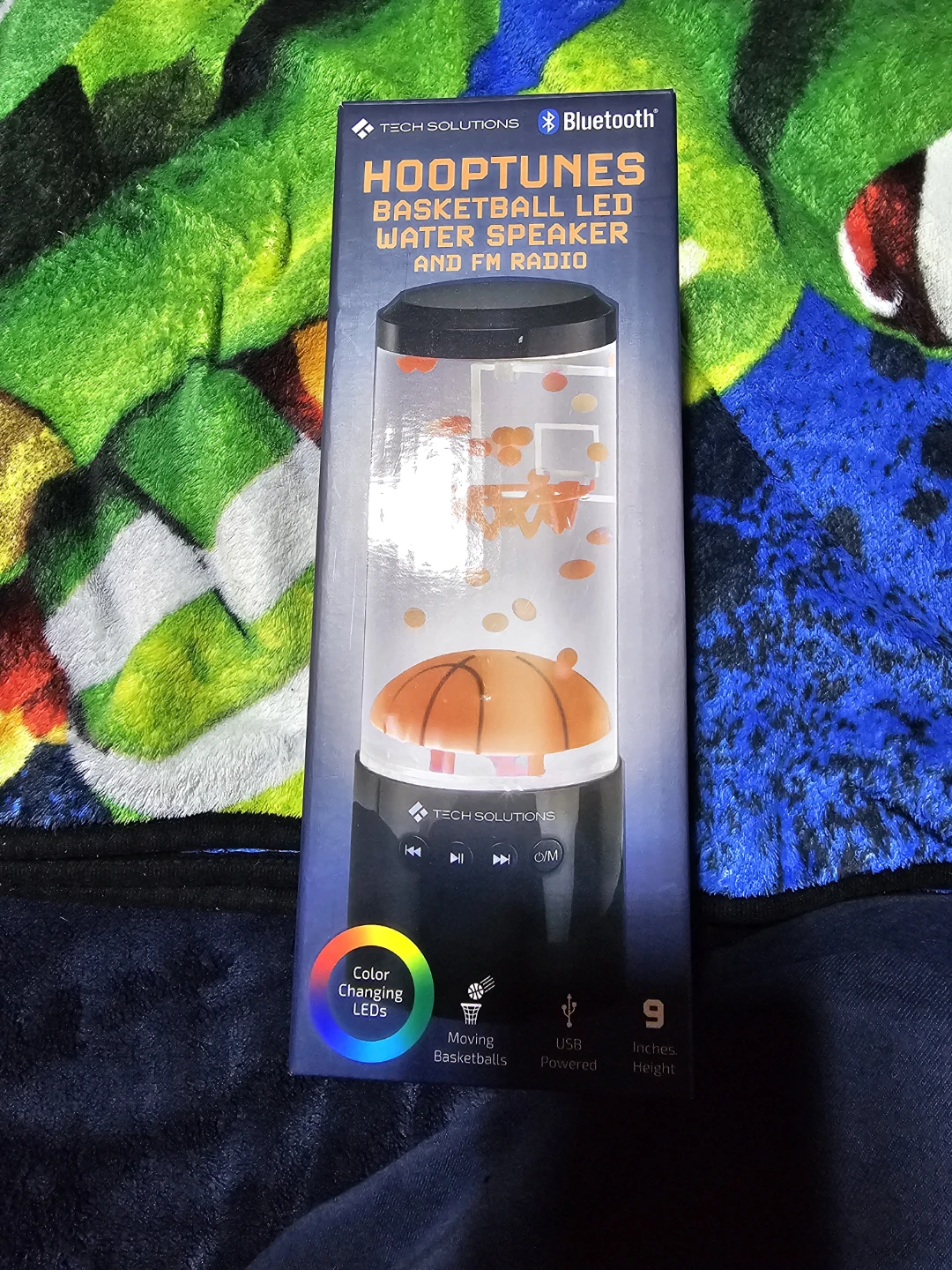 Hooptunes Basketball LED Water Speaker