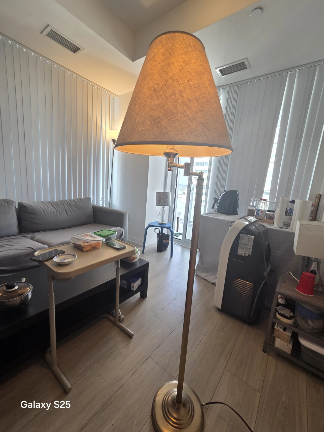 Tall Floor Lamp with Large Shade - photo 2