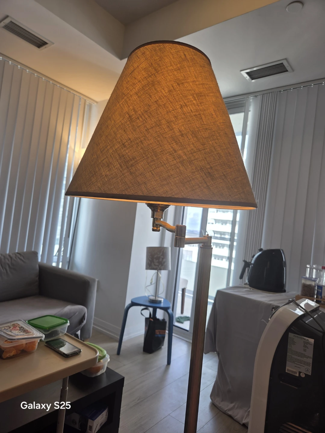 Tall Floor Lamp with Large Shade - photo 3
