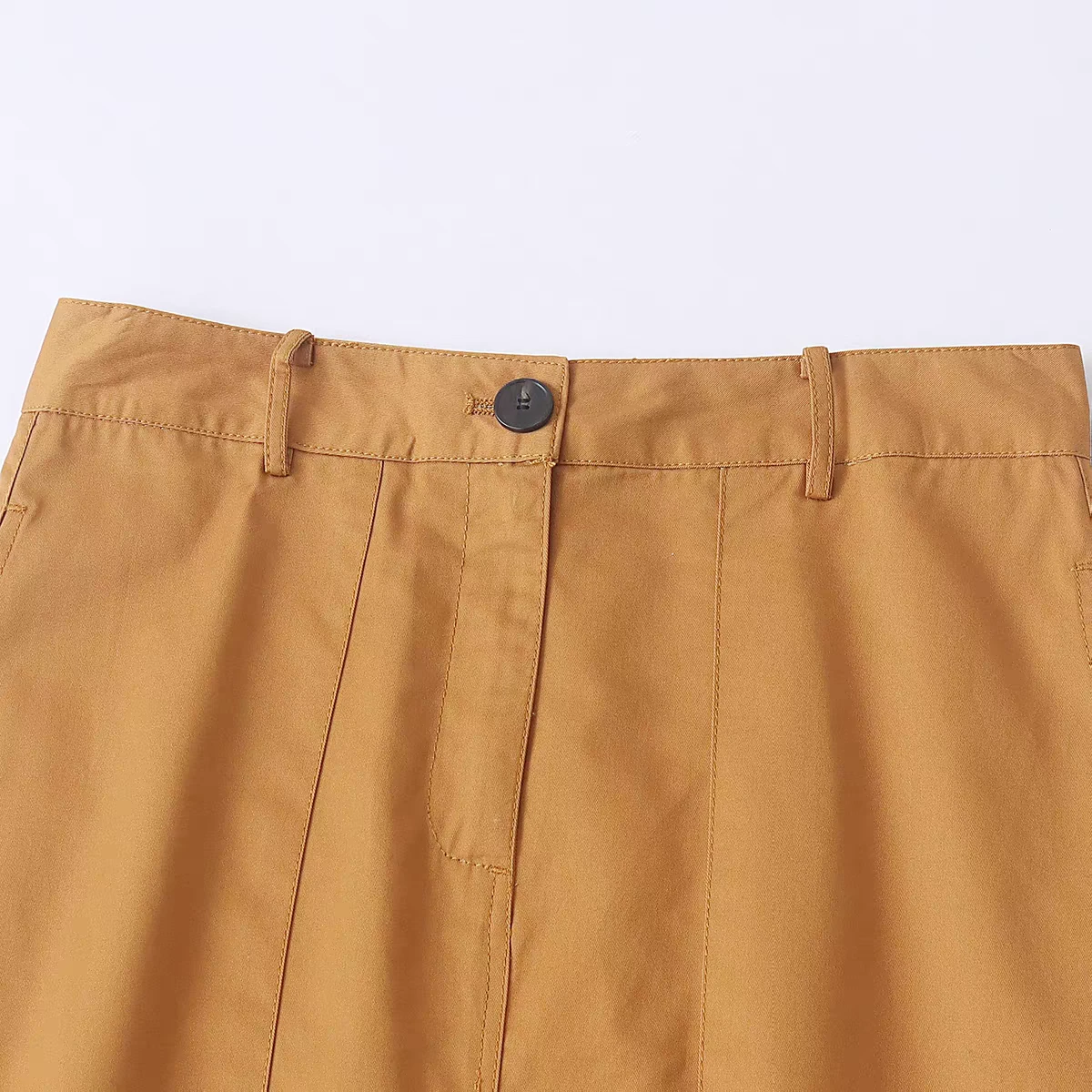 Women's A-line Midi Skirt tan - photo 2