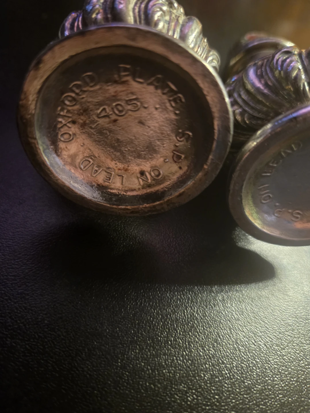 Oxford Plate Silver-Plated Salt and Pepper Shakers - photo 2