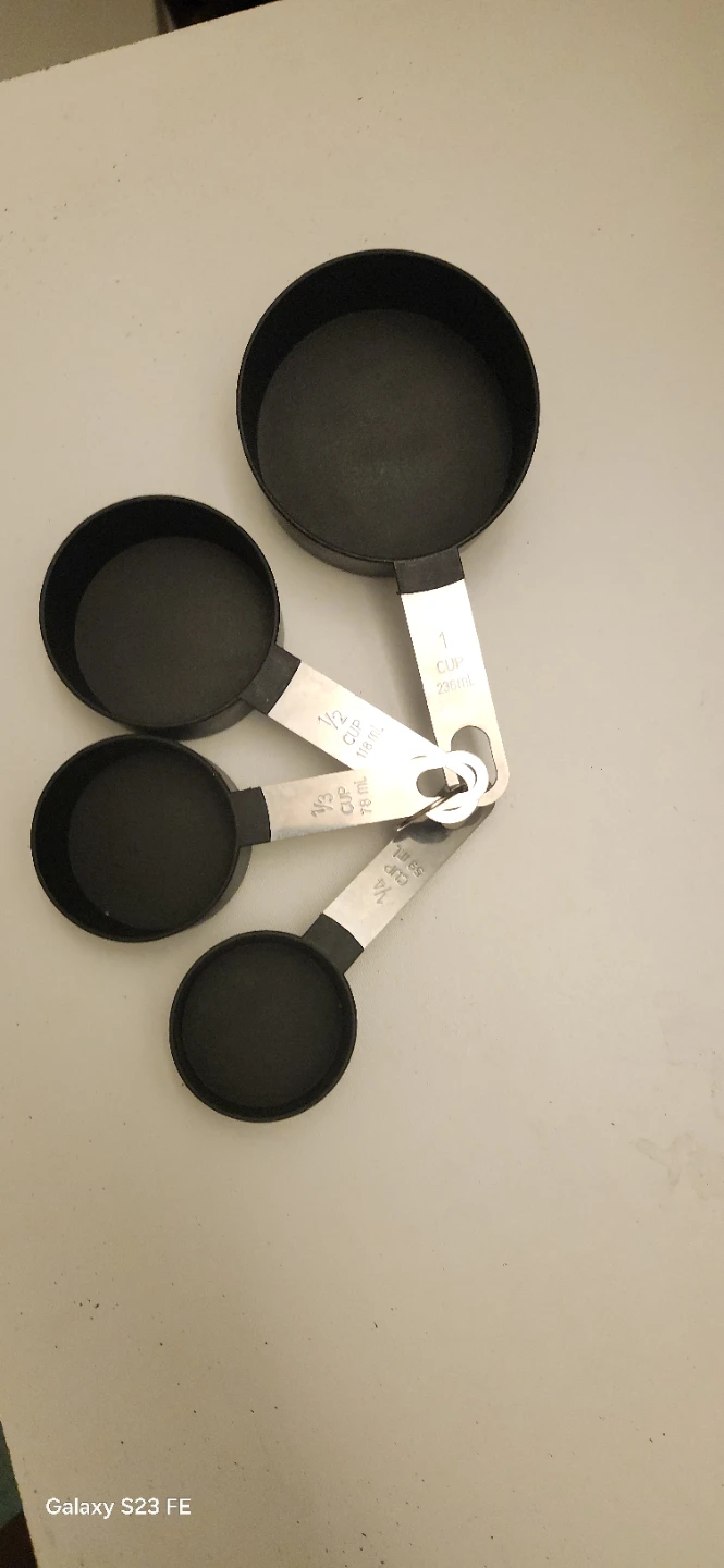 Set of 4 Black Measuring Cups - photo 5