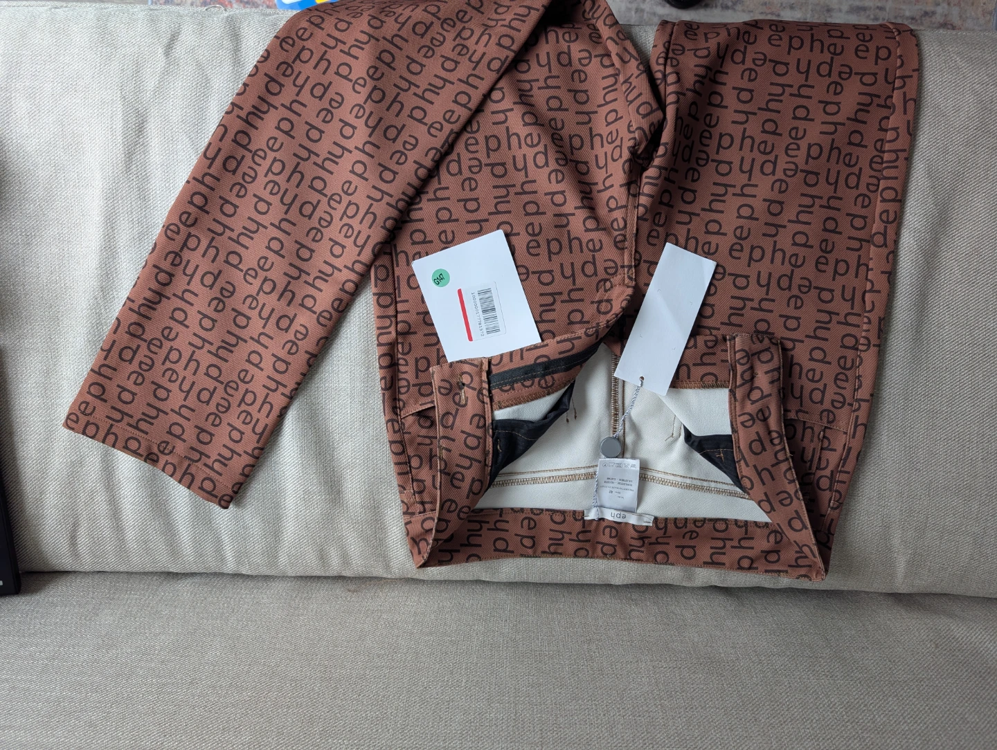Eph All Over Print Pants Size 42