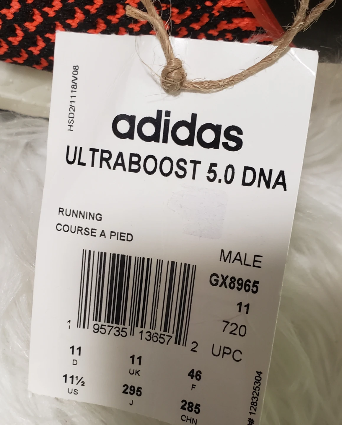 Brand new Adidas Ultraboost 5,0 DNA Black Solar Red Men's Shous - photo 5